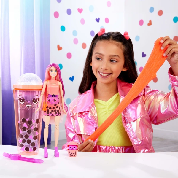 Păpușa barbie pop reveal "mango mochi", bubble tea series 3