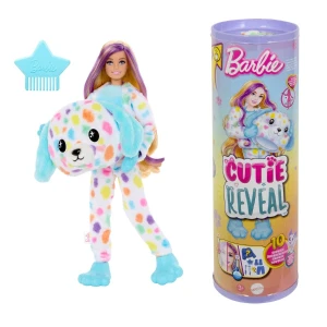 Кукла barbie cutie reveal “барби в плюшевом костюме далматинца”
