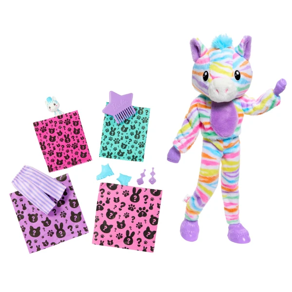 Păpușa barbie cutie „barbie într-un costum de unicorn, de pluș” 6