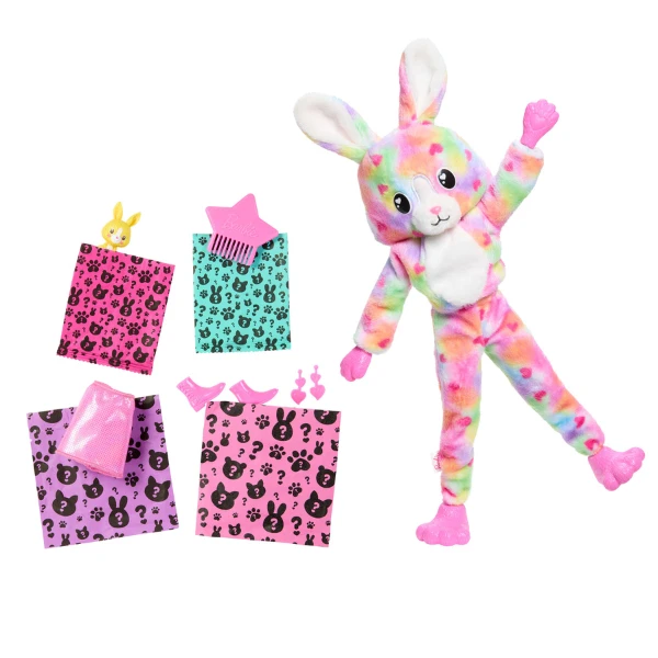 Păpușa barbie cutie „„barbie într-un costum de iepuraș, de pluș”” 6