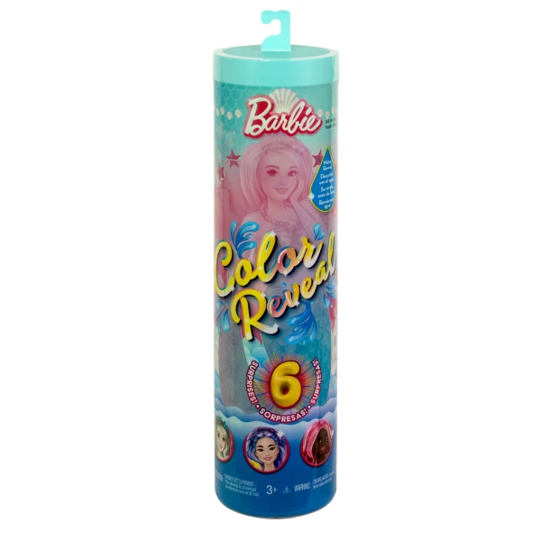 Păpușa barbie color reveal gama „sirena” 2