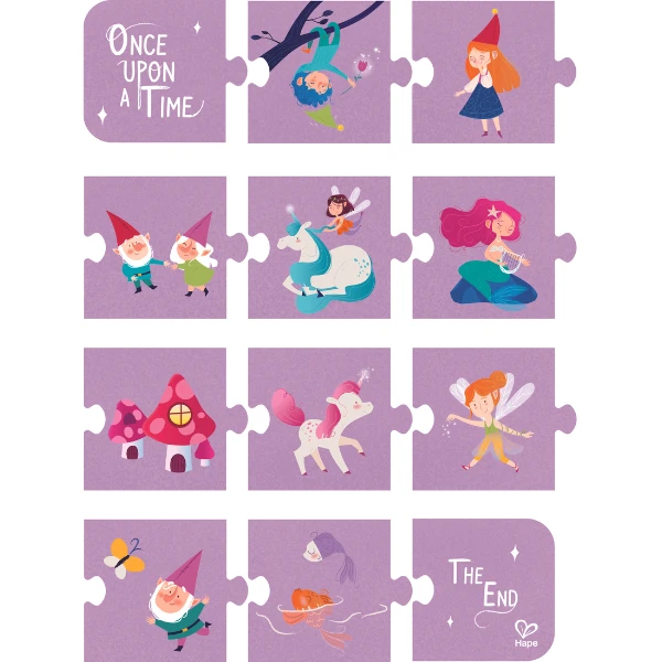 Set puzzle 4 în 1 "poveste fermecată" 5