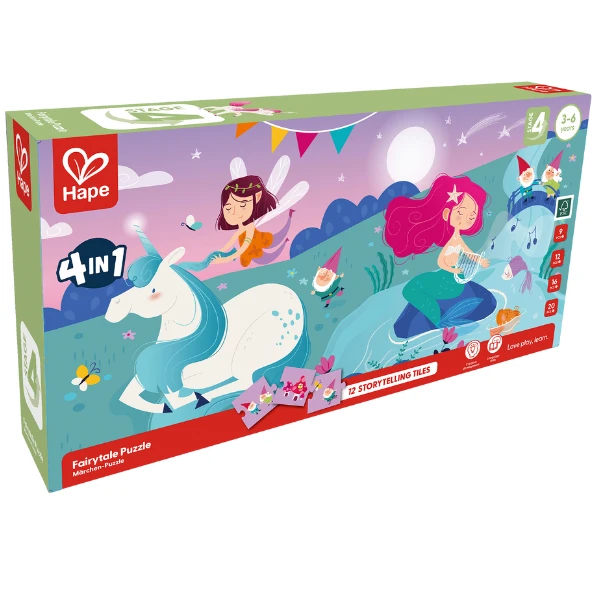 Set puzzle 4 în 1 "poveste fermecată" 3