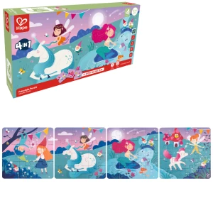 Set puzzle 4 în 1 &quot;Poveste fermecată&quot;