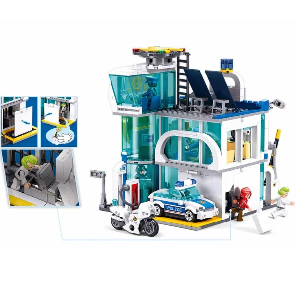 Set de construcție ”departamentul de poliție din oraș", 686 elem. 5