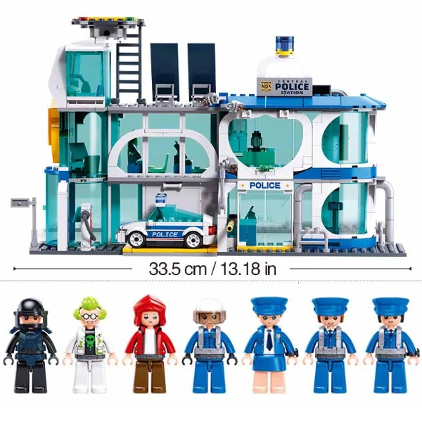 Set de construcție ”departamentul de poliție din oraș", 686 elem. 6