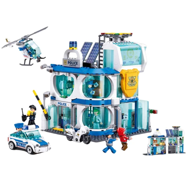Set de construcție ”departamentul de poliție din oraș", 686 elem. 2