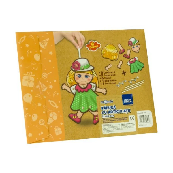 Set de artizanat "păpușă cu articulații" 2