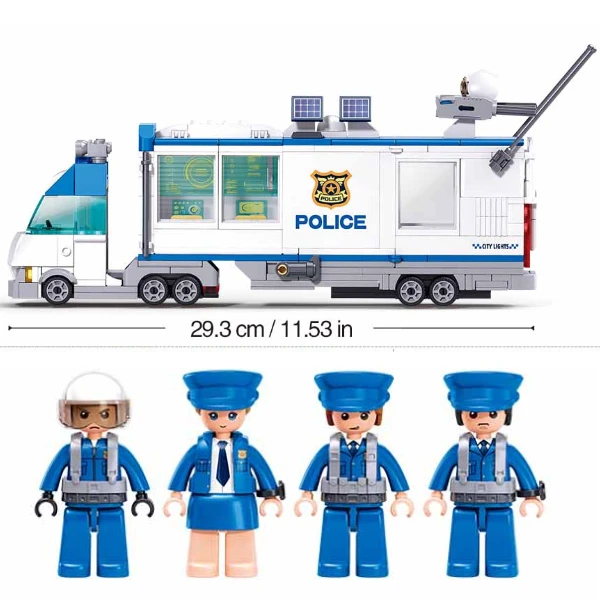 Set de construcție ”sectorul de poliție mobil", 510 elem. 6