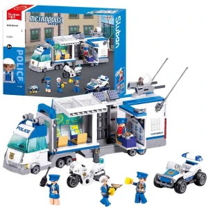 Set de construcție ”sectorul de poliție mobil", 510 elem.