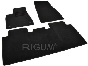Автомобильный ворсовый коврик салона rigum akt tesla model x 2015