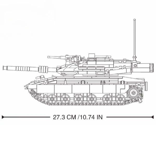Конструктор “меркава mk4 rc”, на пульте радиоуправления, 891 элем. 6