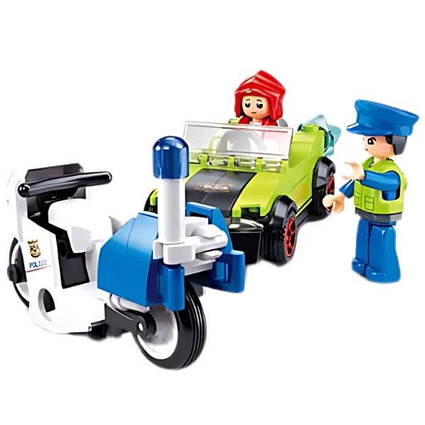 Set de construcție ”poliția de patrulare", 4 modele, de la 97 pînă la 135 elem. 11
