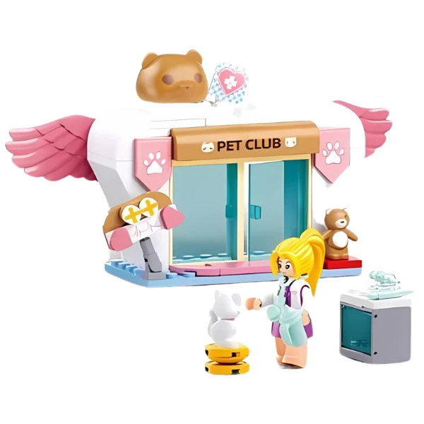 Set de construcție ”clinica veterinară", 4 modele, de la 78 pînă la 117 elem. 5