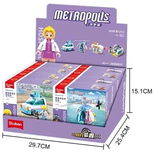 Set de construcție ”clinica veterinară", 4 modele, de la 78 pînă la 117 elem. Thumbnail 10