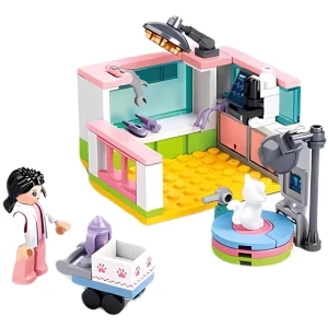 Set de construcție ”clinica veterinară", 4 modele, de la 78 pînă la 117 elem. Thumbnail 6