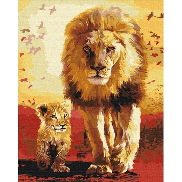 Pictură pe numere 40x50 cm (fără cutie)  –  plimbare în savannah 3