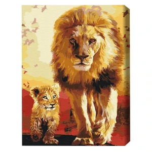 Pictură pe numere 40x50 cm (fără cutie)  –  plimbare în savannah