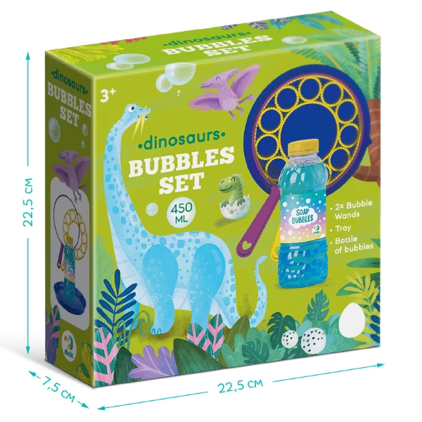 Set pentru baloane de săpun "dinozauri", 450 ml 6