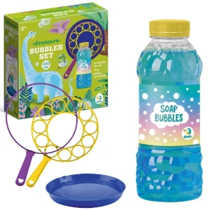 Set pentru baloane de săpun "dinozauri", 450 ml