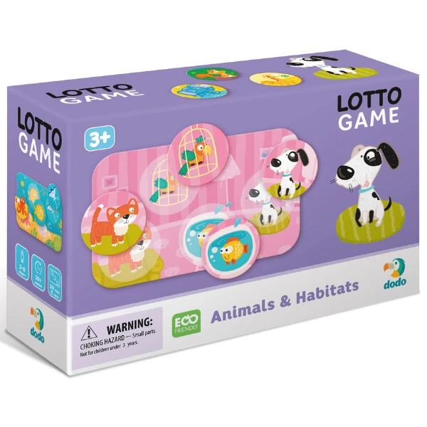 Joc de masă loto "animalele și habitatele lor" 3