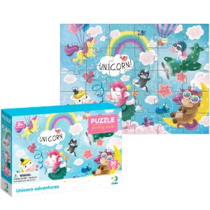 Puzzle &quot;Aventura unicornilor&quot;, seria Fantasy, 30 elem.