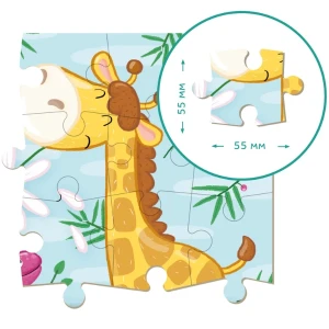Puzzle "girafă", 16 elem. Thumbnail 4