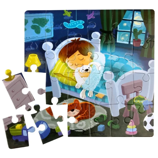 Puzzle 4 în 1 "ziua mea", 72 elem. 8