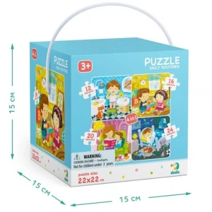 Puzzle 4 în 1 "ziua mea", 72 elem. Thumbnail 11
