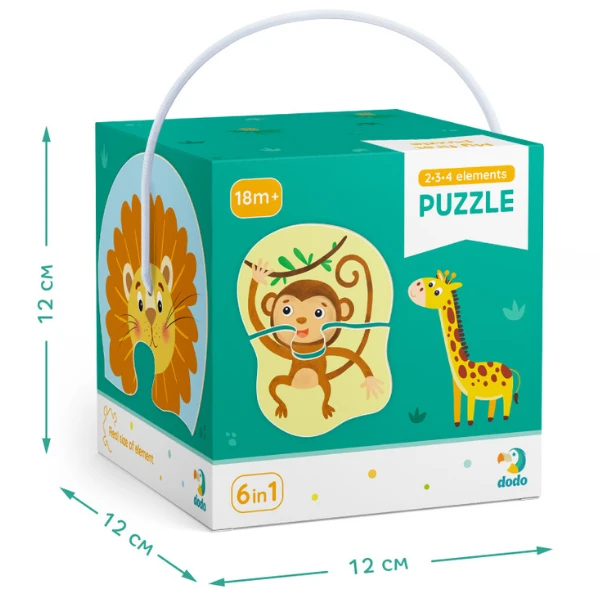 Puzzle 6 în 1 "animale sălbatice" 7