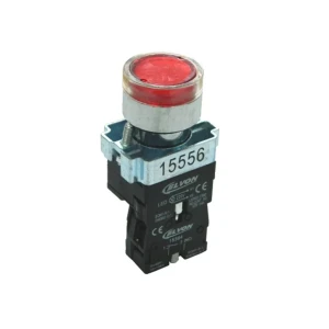 Buton led cu revenire 220 v ac/dc 3 a roșu elvon