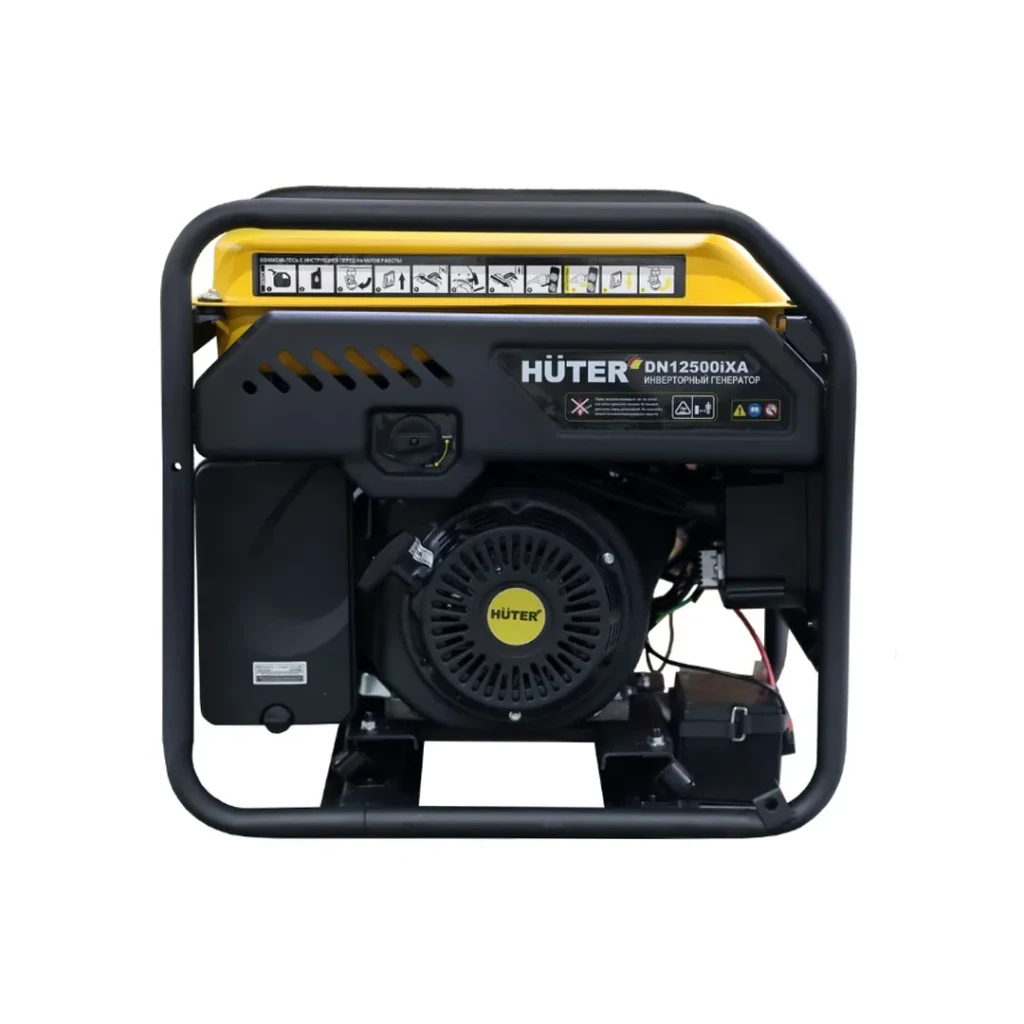 Генератор инвертор dn12500ixa бензин 8 квт 12/230 в huter 3