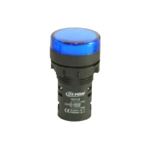Lampă de semnalizare led 220 v ac/dc albastru elvon