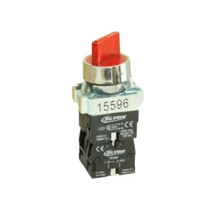 Selector luminos cu revenire 220 v ac/dc 3 a roșu elvon