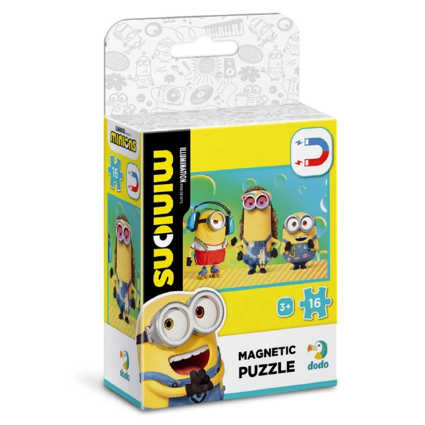 Puzzle magnetic "serbare", seria minions, 16 elem. 3