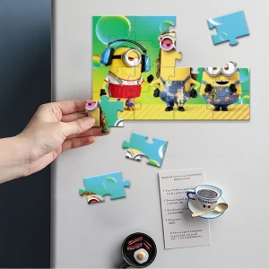 Puzzle magnetic "serbare", seria minions, 16 elem. Thumbnail 4