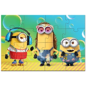 Puzzle magnetic "serbare", seria minions, 16 elem. Thumbnail 2