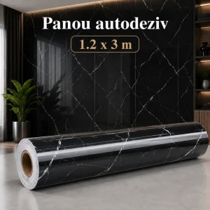 Panouri autodezive in rulou 1.2*3m, negru wmb-033