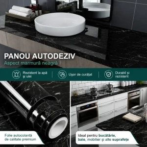 Panouri autodezive in rulou 1.2*3m, negru wmb-033 Thumbnail 5