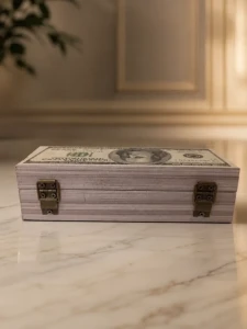 Cutie din lemn ''dollars'' m 23dlt300a-m Thumbnail 2