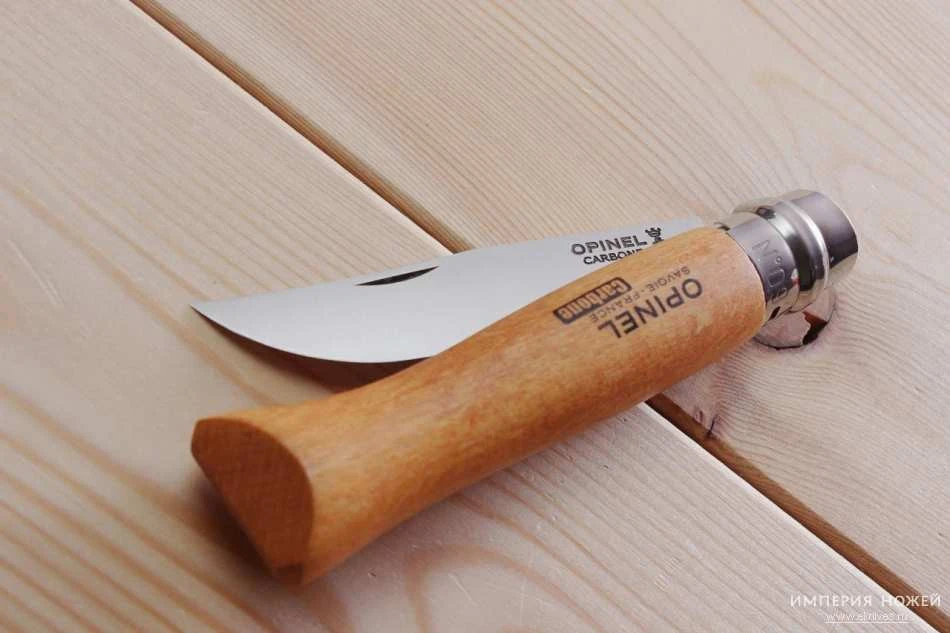 Нож opinel №9 carbon steel wood 3