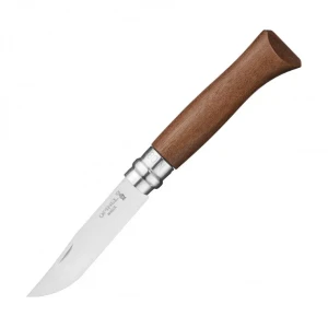 Нож opinel stainless steel walnut