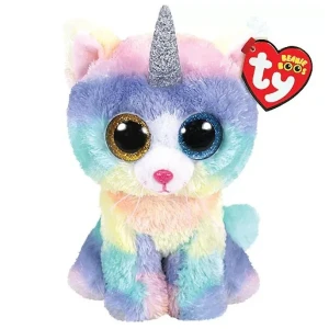Breloc - pisicuță multicolor heather 12 cm (beanie babies clip) Thumbnail 3