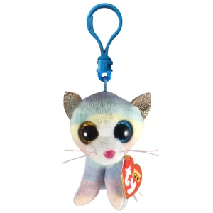 Брелочек - разноцветный котенок heather 12 см (beanie babies clip)