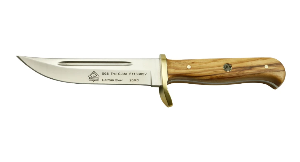 Cuțit puma sgb trail guide, olive wood 2