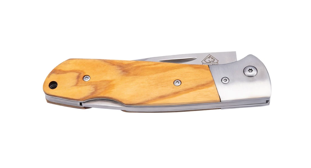 Нож 7316312 knifetec pocket olive wood puma сталь aisi 420 2