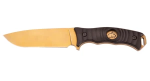 Нож 7326213 knifetec belt titanium coating gold puma aisi 420, titanium coating, gold color