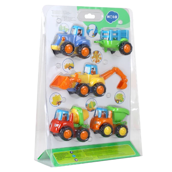 Set de mașinuțe "fermă și sat", 4 modele 3