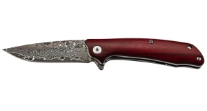 Нож 7311511 tec damascus one-hand sandal wood clip puma kernlage 8cr13 + 33-lagen damast