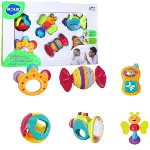 Set de zornăitoare cu dentiție "rocking", 6 modele
